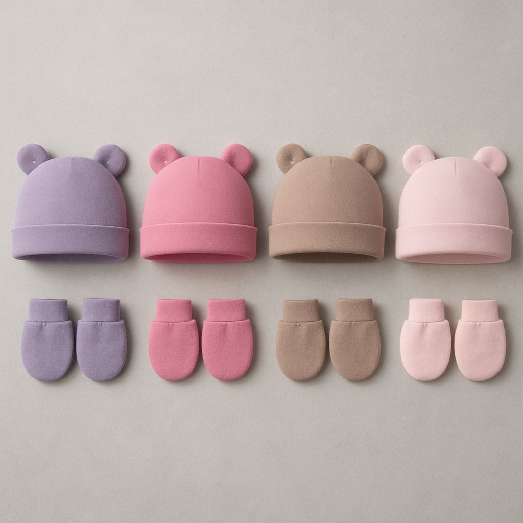 bonnet bébé fille Neva ensemble foncé