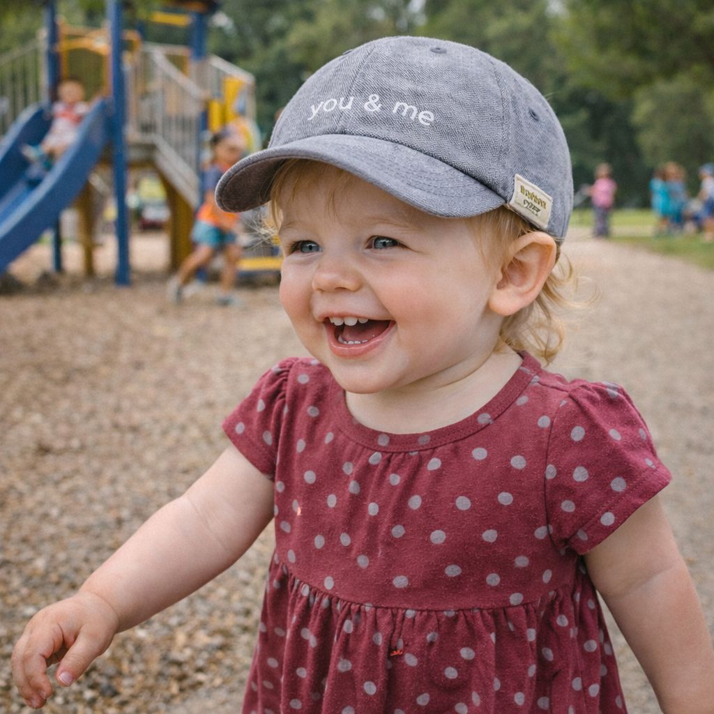 casquette pour bebe Aro grise parc