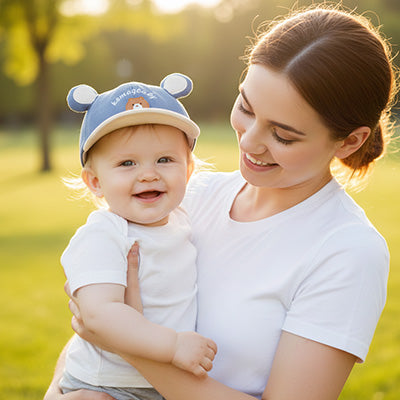 casquette pour bebe bleue excellente tenue