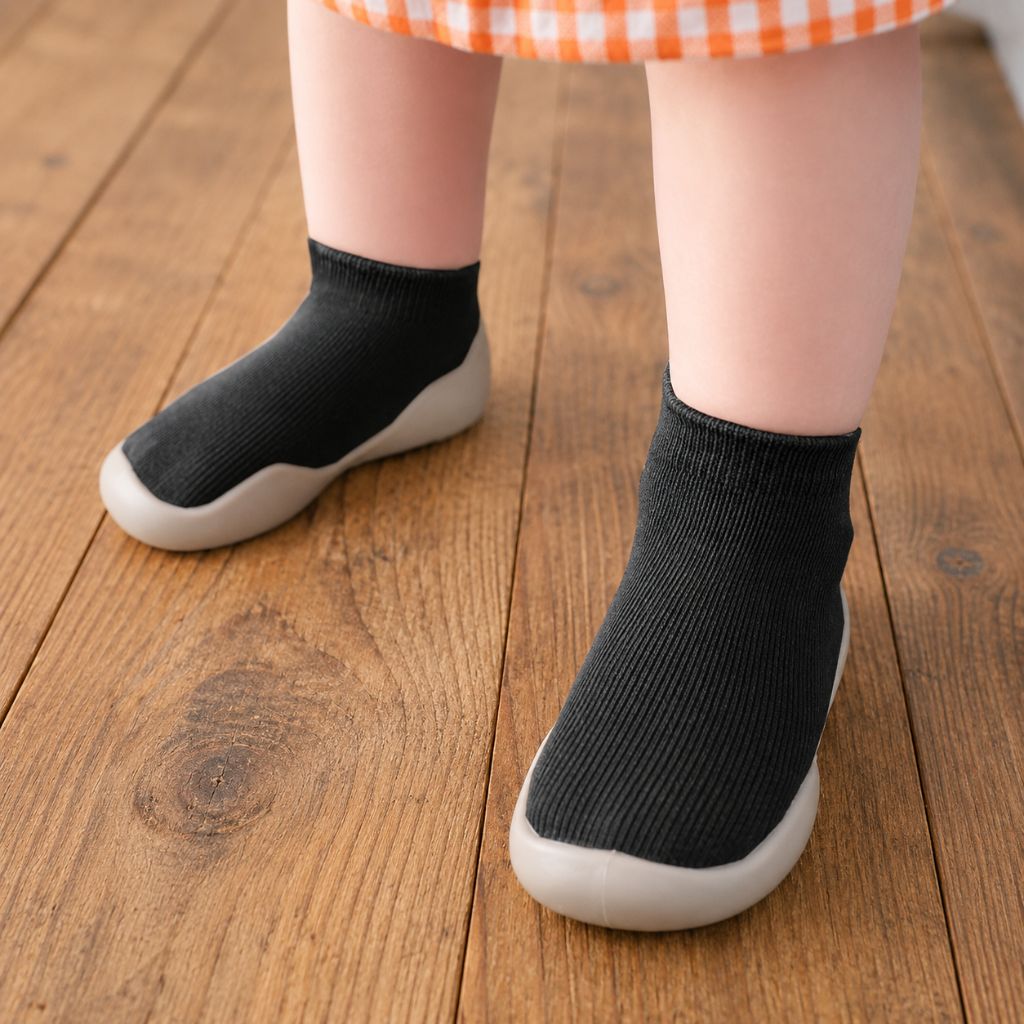 chaussures bebe MiniGo noires antidérapantes