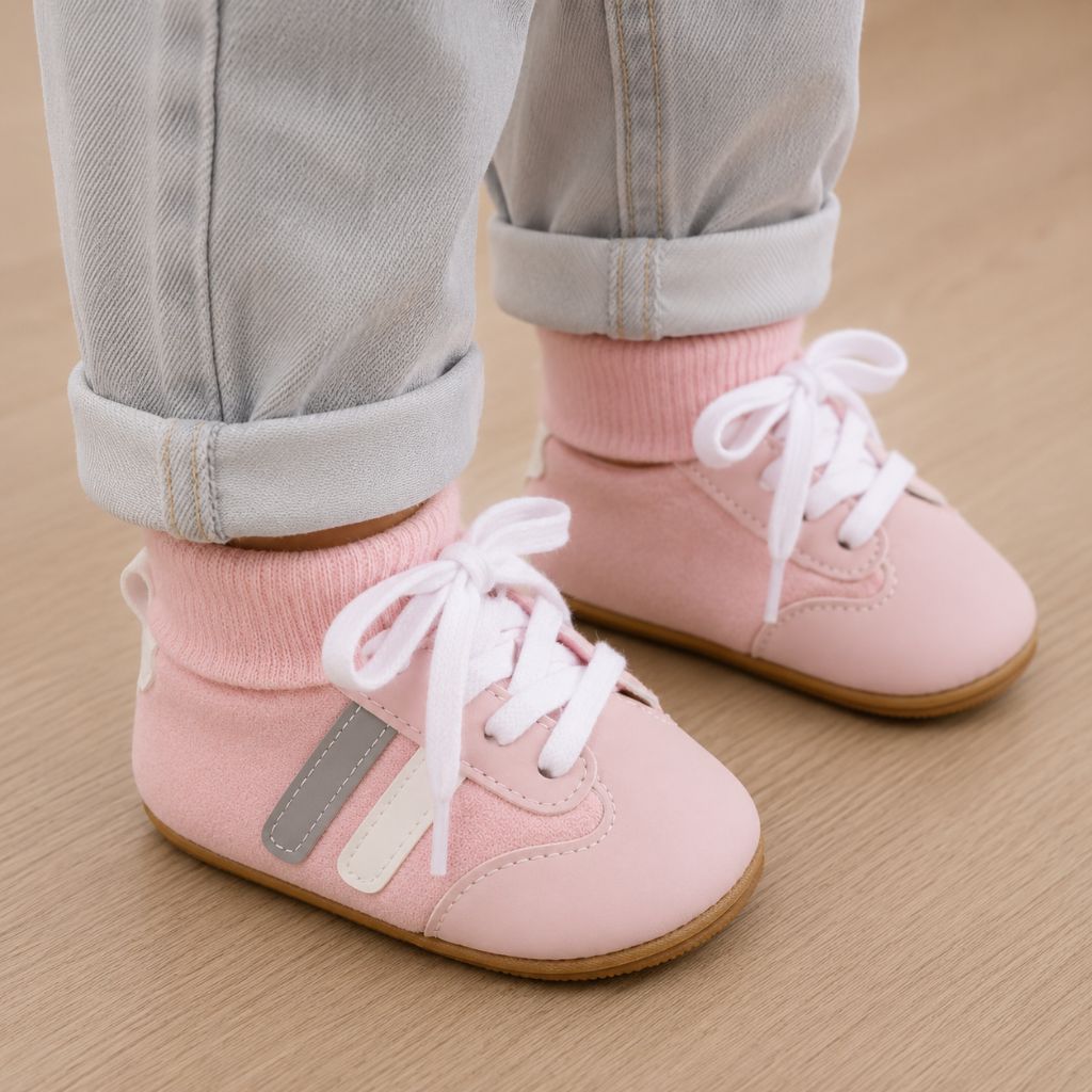 chaussures bebe Premia roses antidérapantes