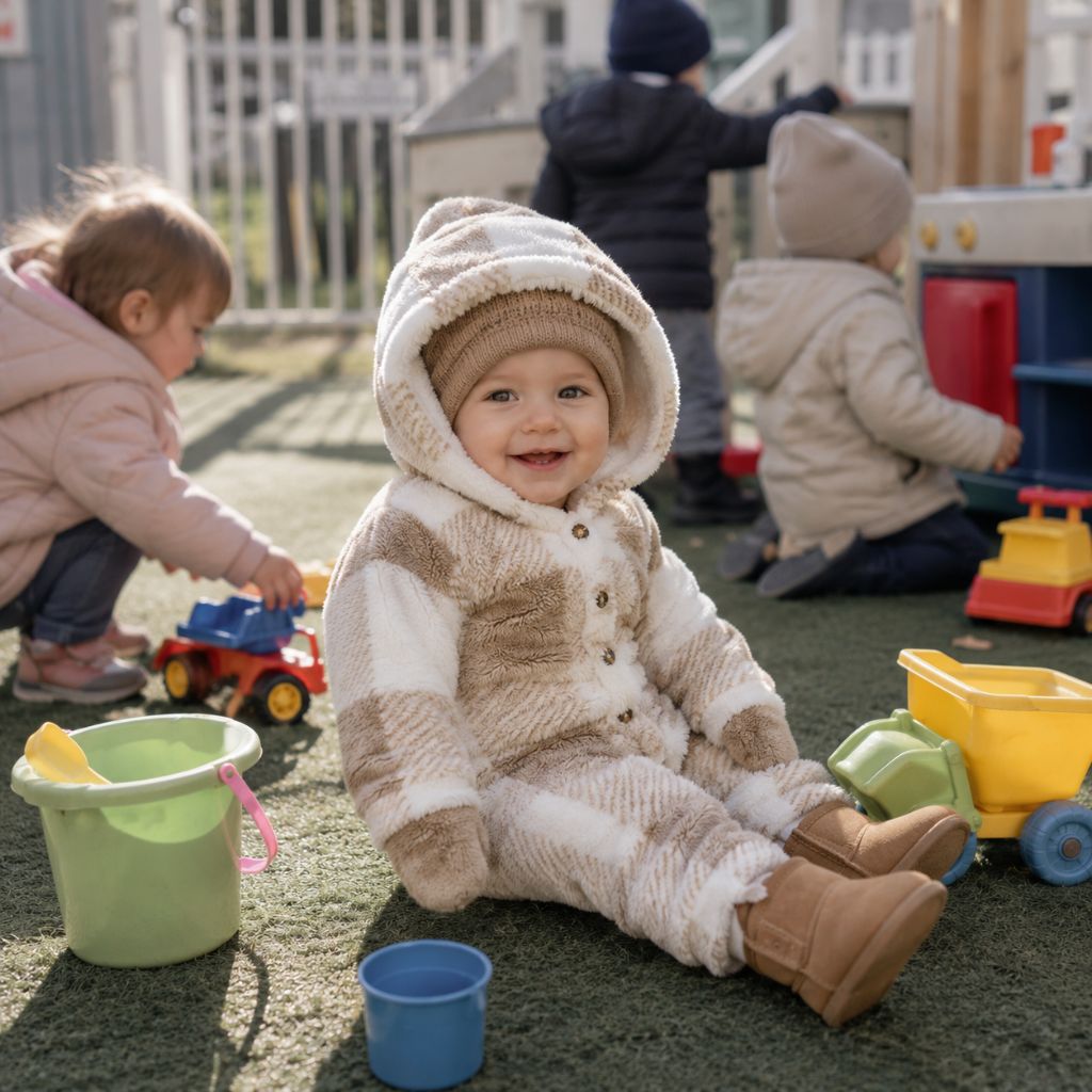 combinaison hiver bebe TinyMood dehors printemps garderie