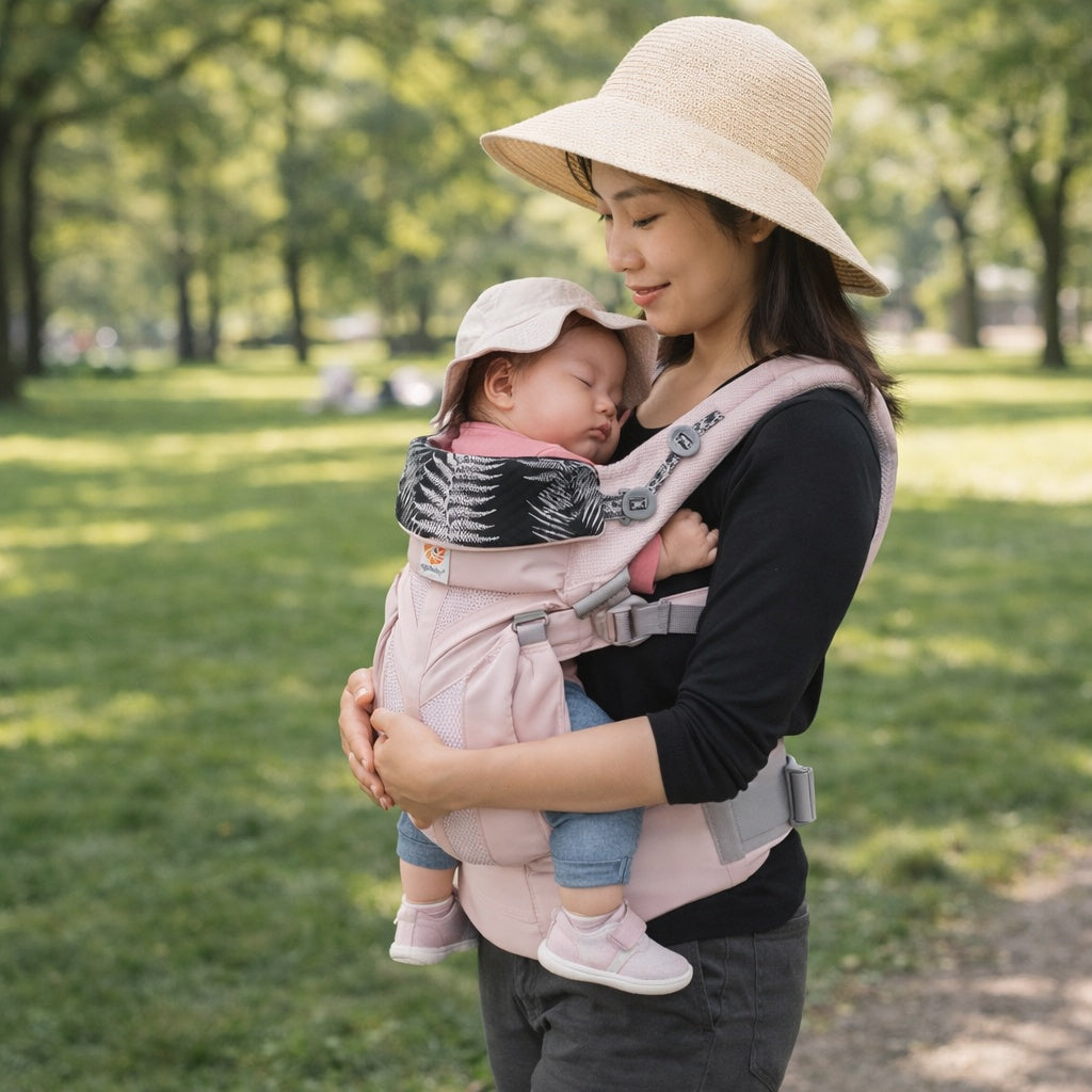 profiter promenades câlins avec porte bébé randonnée