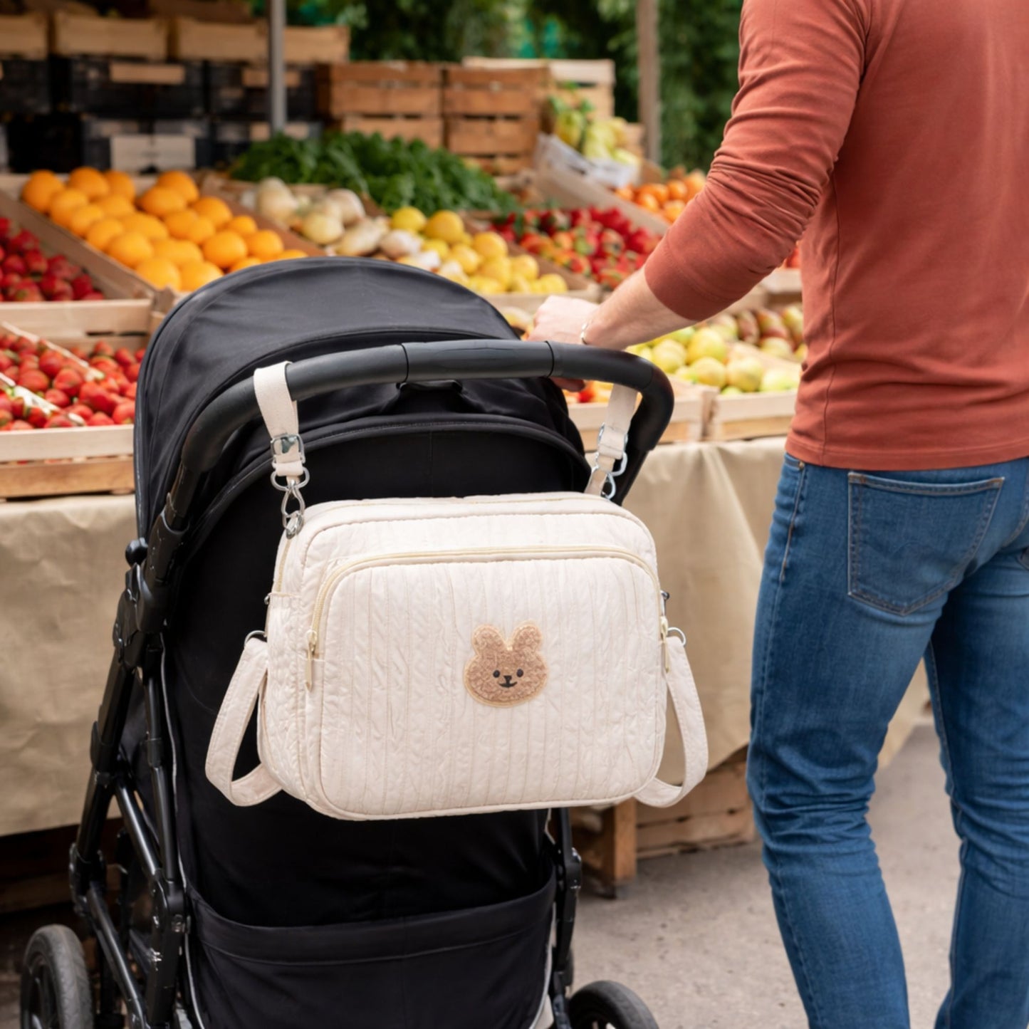 sac a langer petit s'accroche poussette main libre