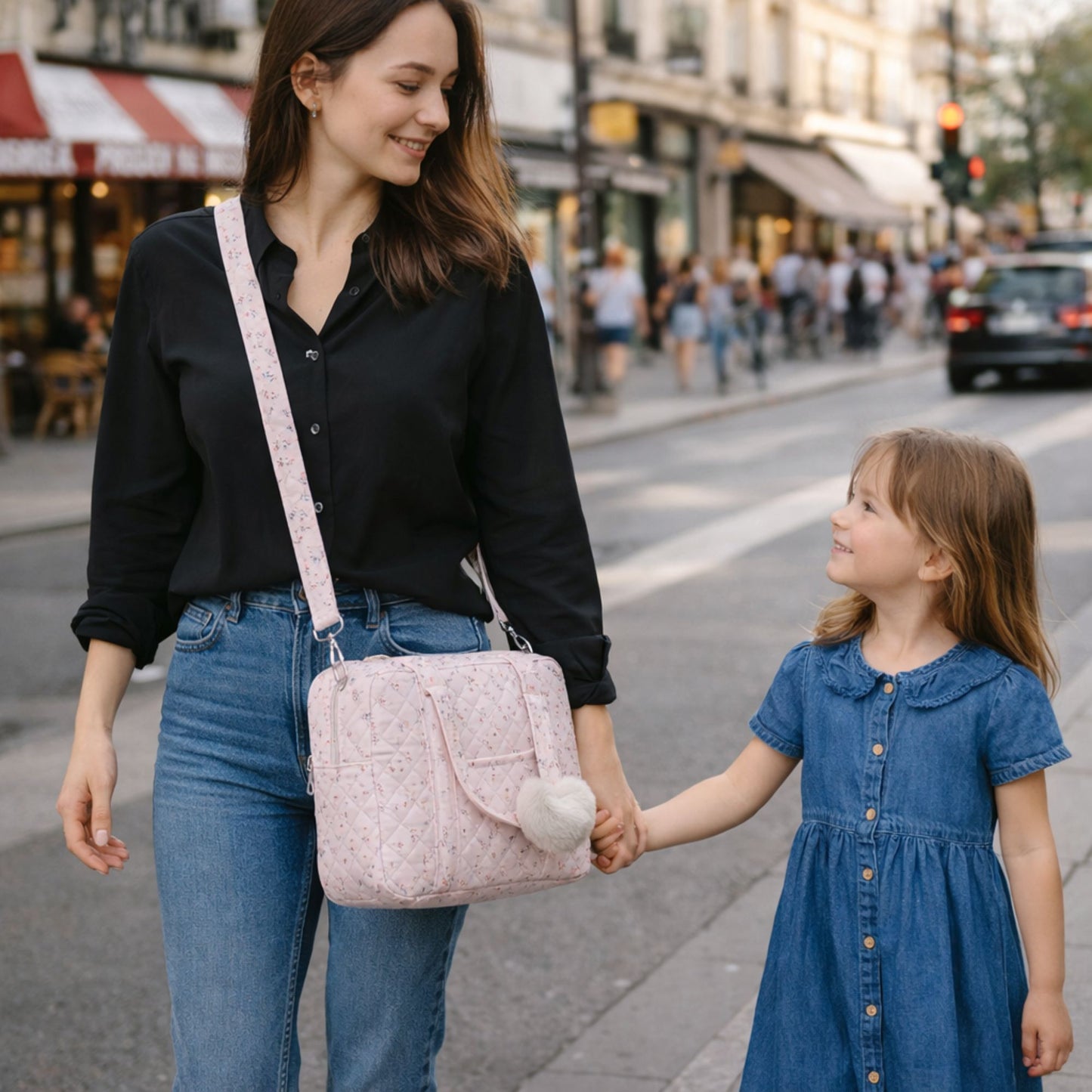 Mini sac a langer | Porter en bandoulière sortie de filles