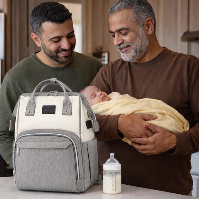 sac a dos a langer Doudoupack sortie chez papi