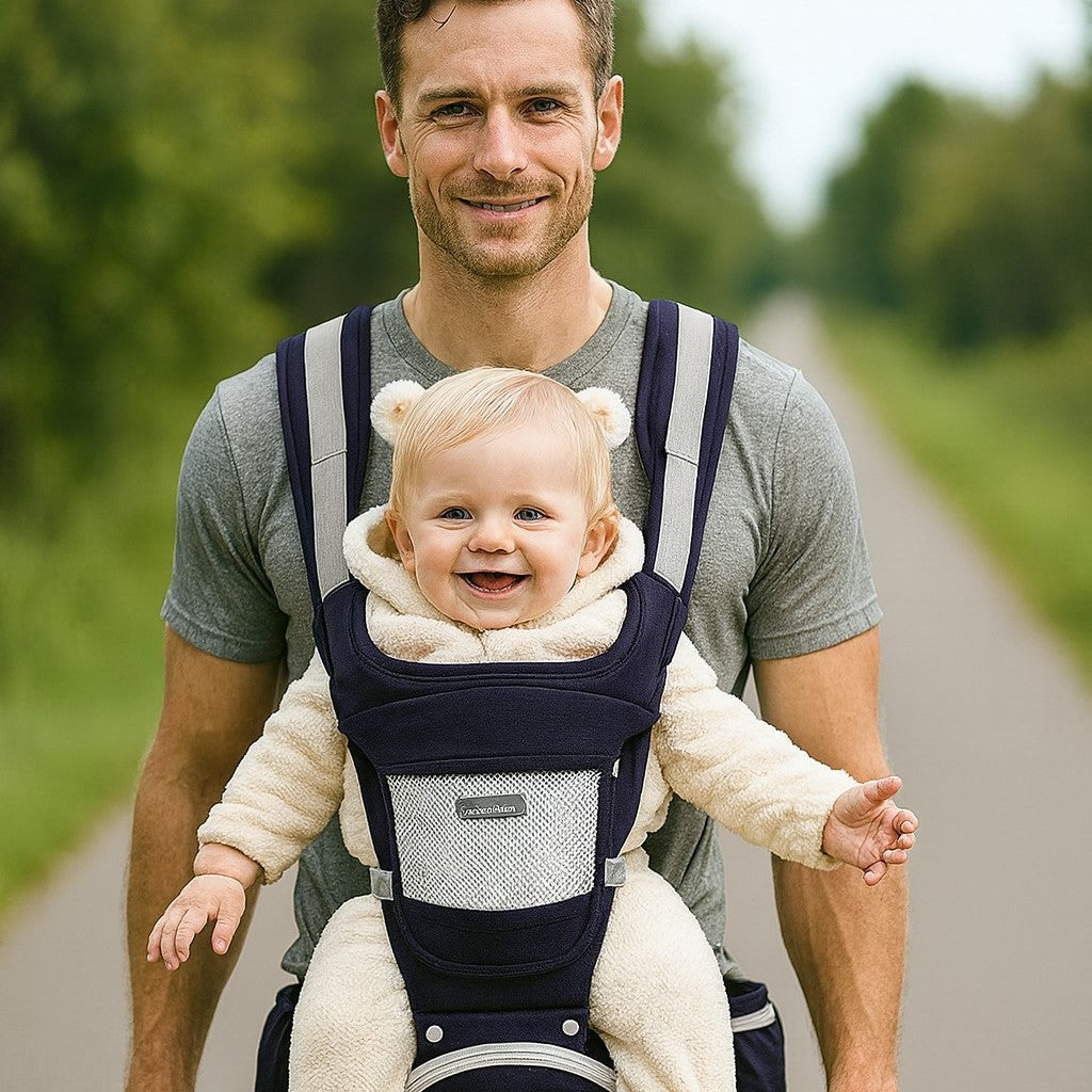 continuer à bouger et stimuler bébé avec le porte bebe