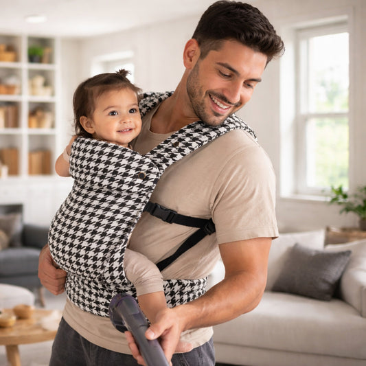Le porte bebe vous donne l'occasion de poursuivre vos tâches domestiques.