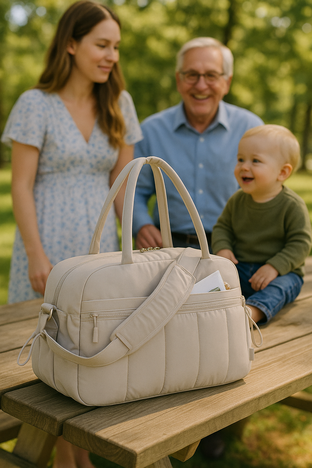 Sac à langer idéal pour les sorties au parc en famille