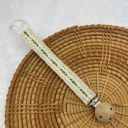 attache suce Attache Tendresse motifs kaki fond beige
