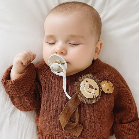 Attache tetine | lion mignon