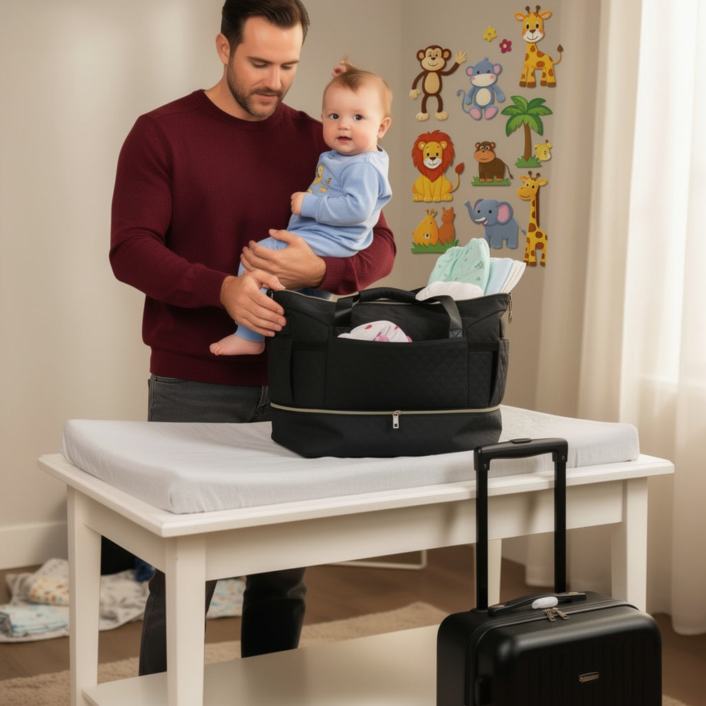 faire bagages avec votre sac de maternité