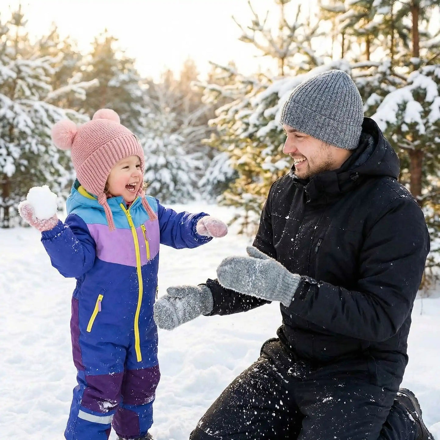 bonnet bebe confortable pour les batailles de balles de neige