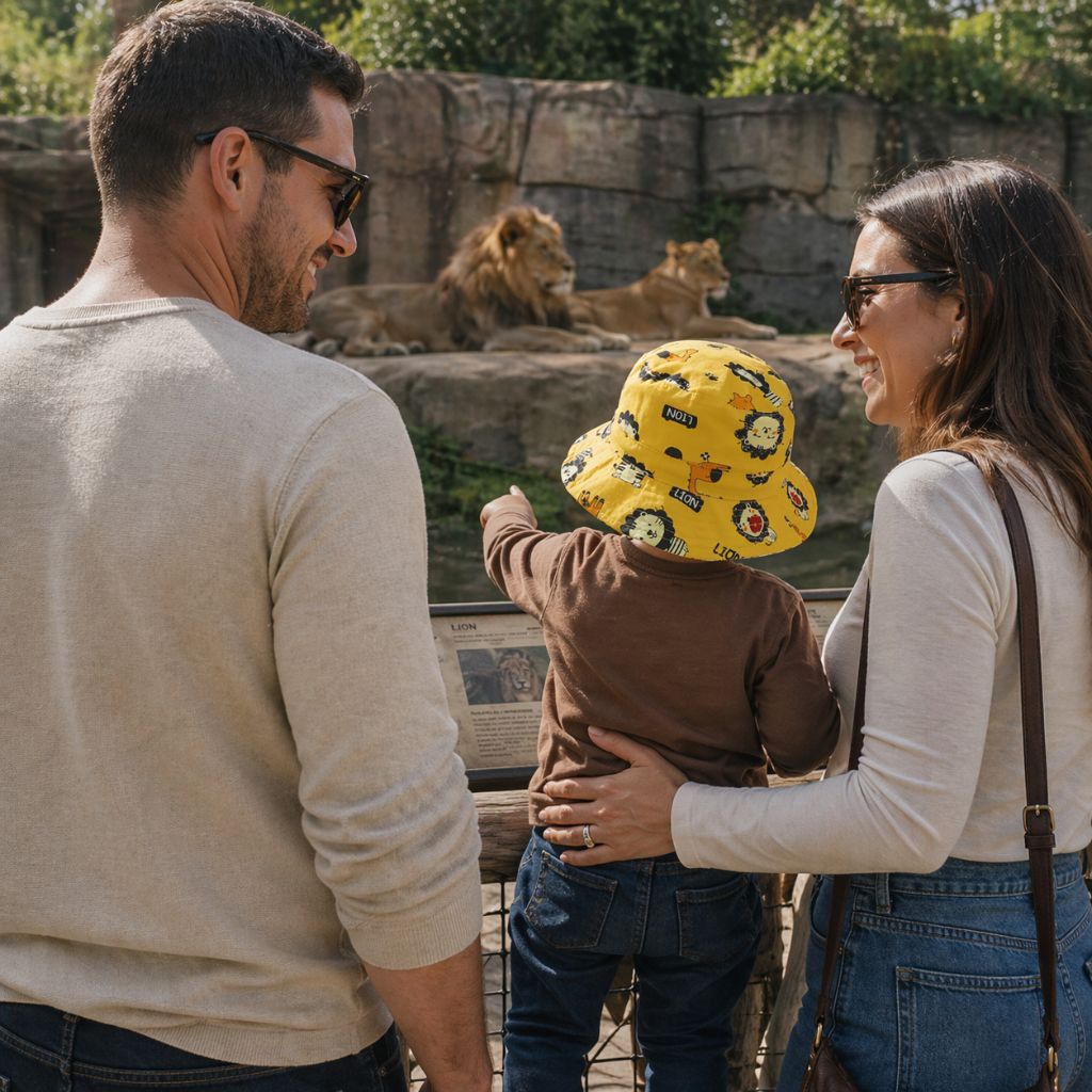 bob bebe Néro jaunes lions amusants zoo