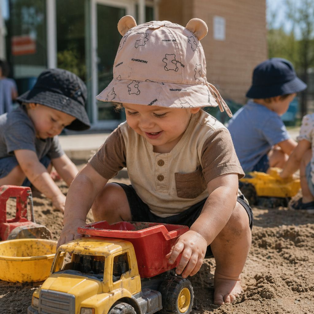 bob bebe Urban Bear marron sable et camions