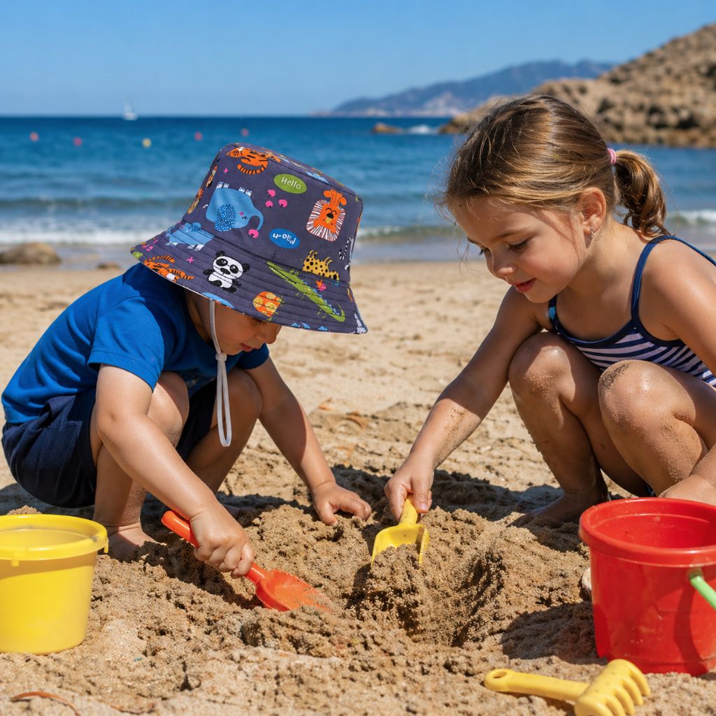 bob pour bebe Cartoon ris foncé animaux jungle plage
