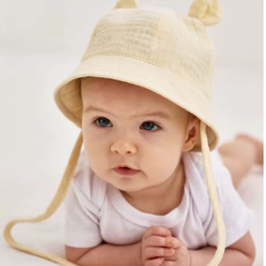 bob pour bebe Luvia beige avec cordons d'attache