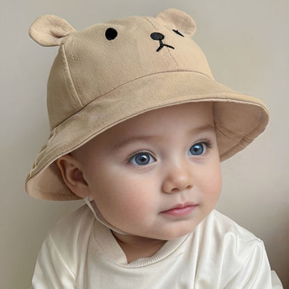 bob bébé garçon beige avec attache élastique 
