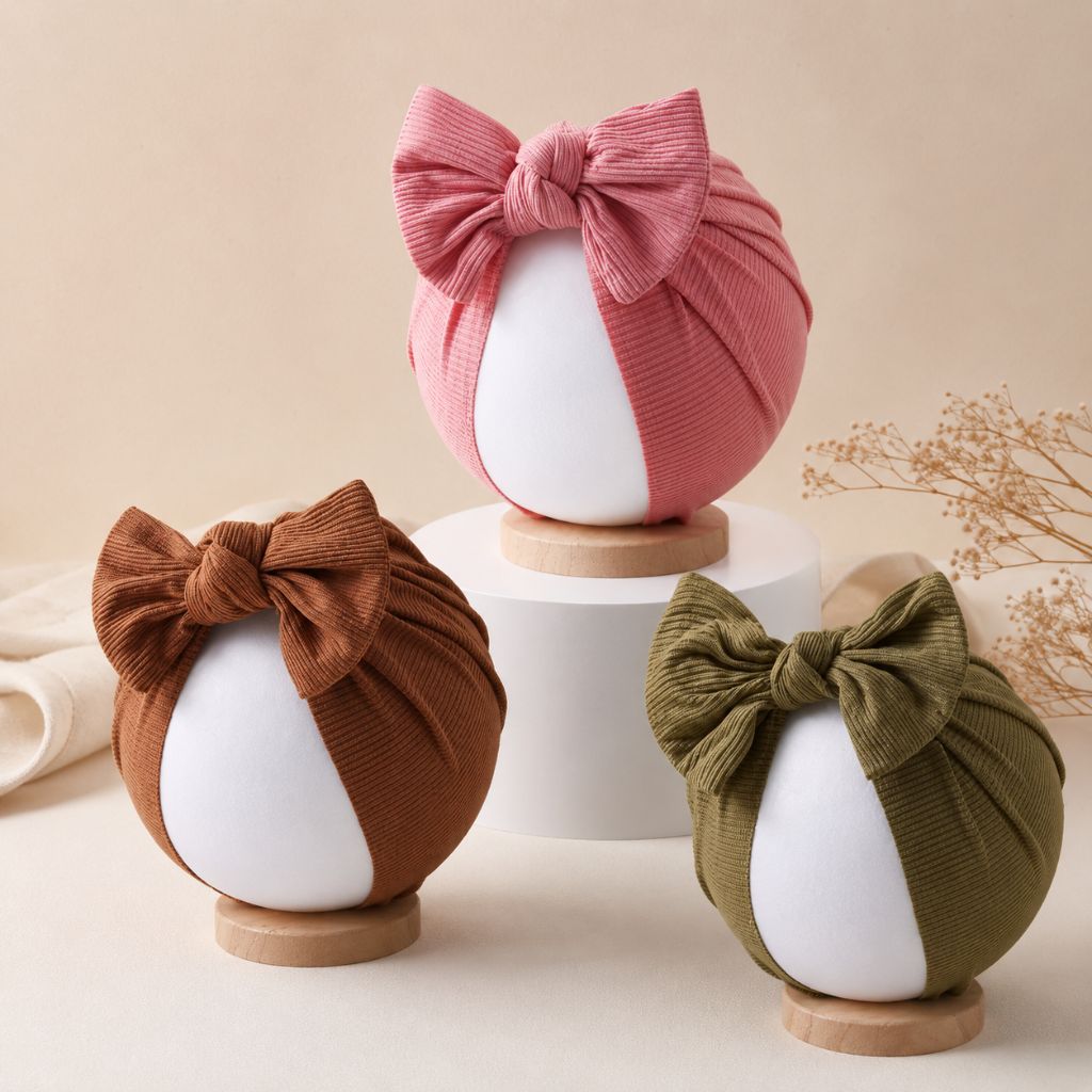 bonnet bébé fille Lina couleur unie