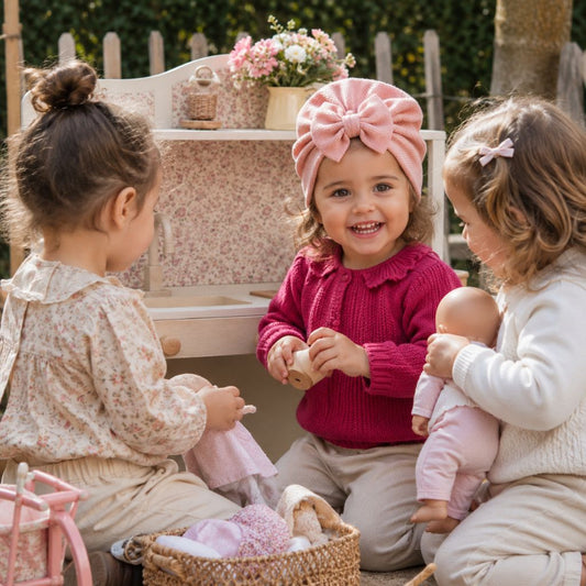 bonnet bébé naissance Zaya rose poupée amies