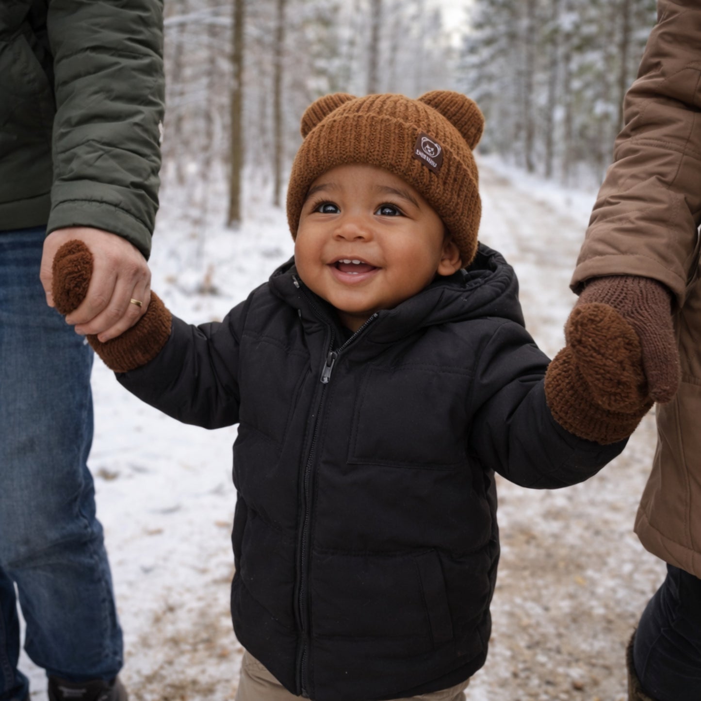 bonnet bebe Novea brun promenade boisé
