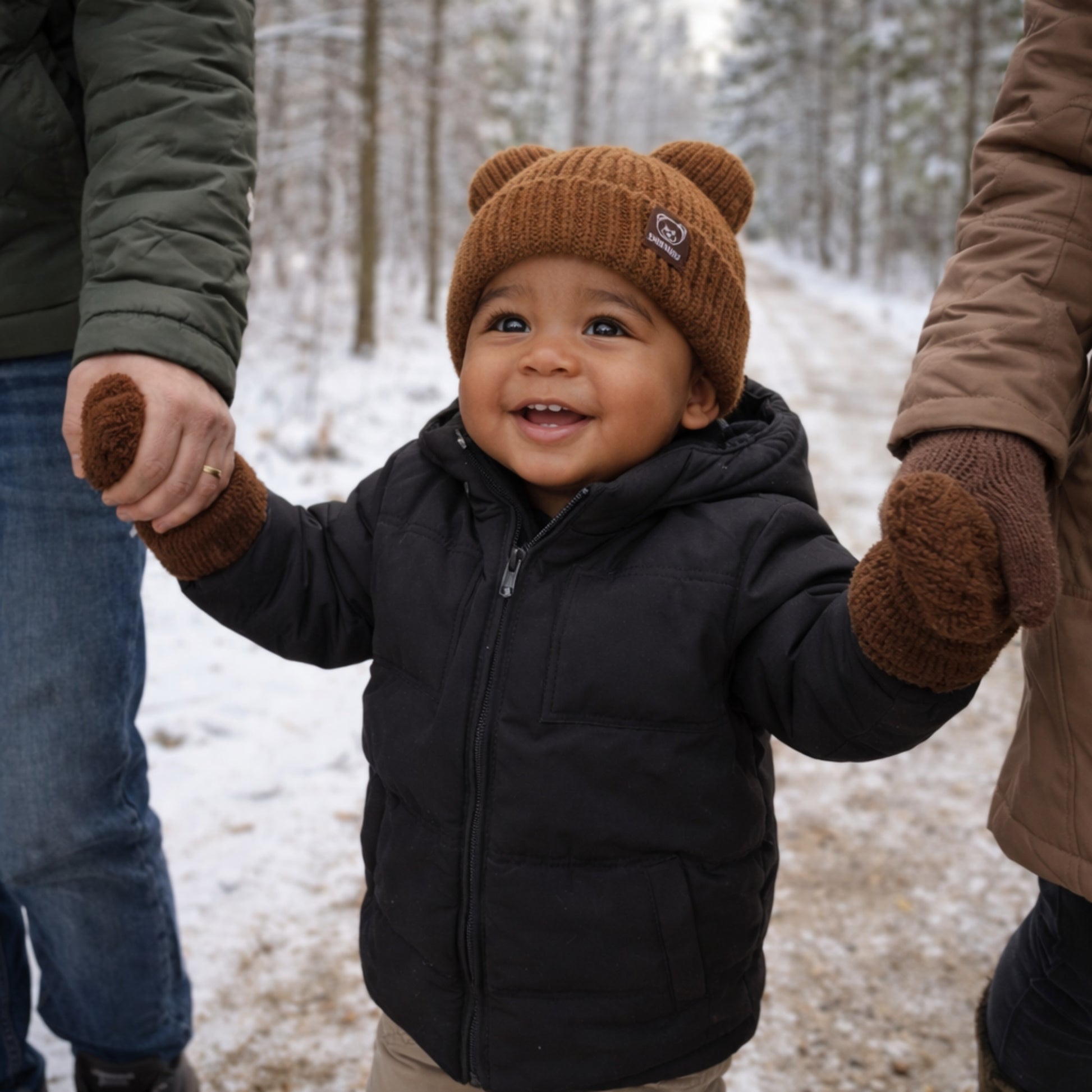 bonnet bebe Novea brun promenade boisé