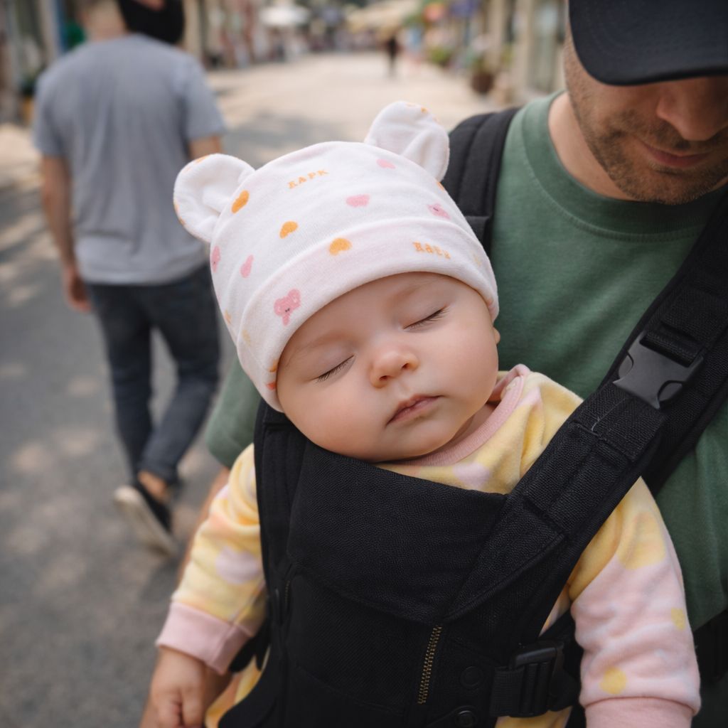 bonnet bebe naissance Oria petites oreilles rose en ville
