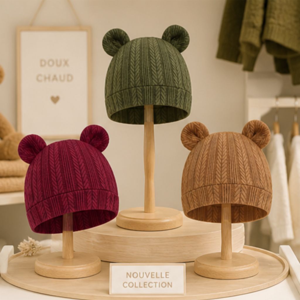 bonnet pour bebe au tricot Anko couleur 3