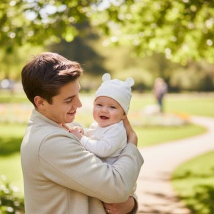 bonnet bébé fille blanc confortable