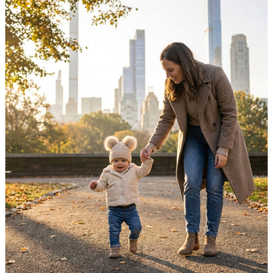 Bonnet bebe pour les promenades d'automnes