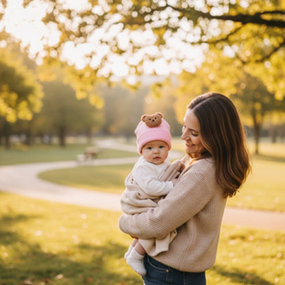 Bonnet bebe rose doux