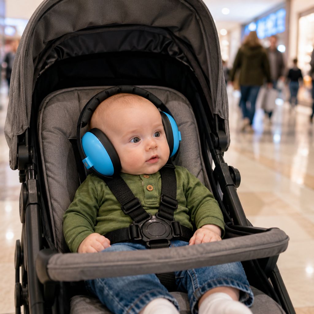 casque anti bruit bébé Élohée bleu centre achats