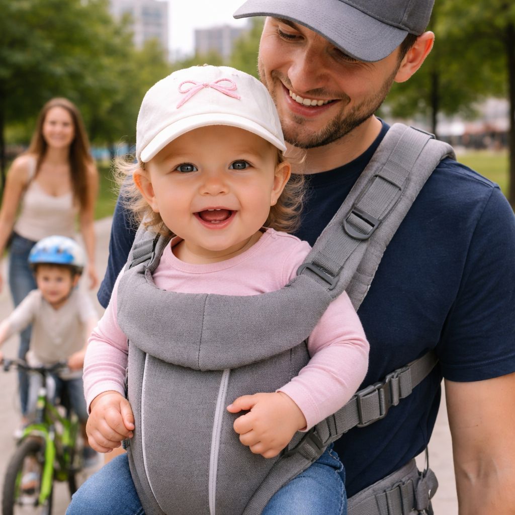 casquette bebe Loopy blanc cassé complicité papa porte bébé