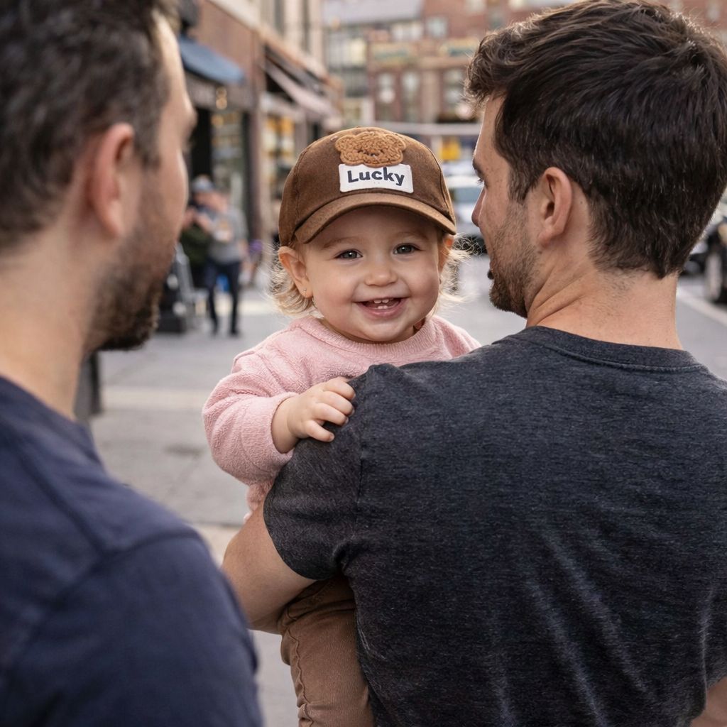 casquette bebe Lucky complicité avec papa