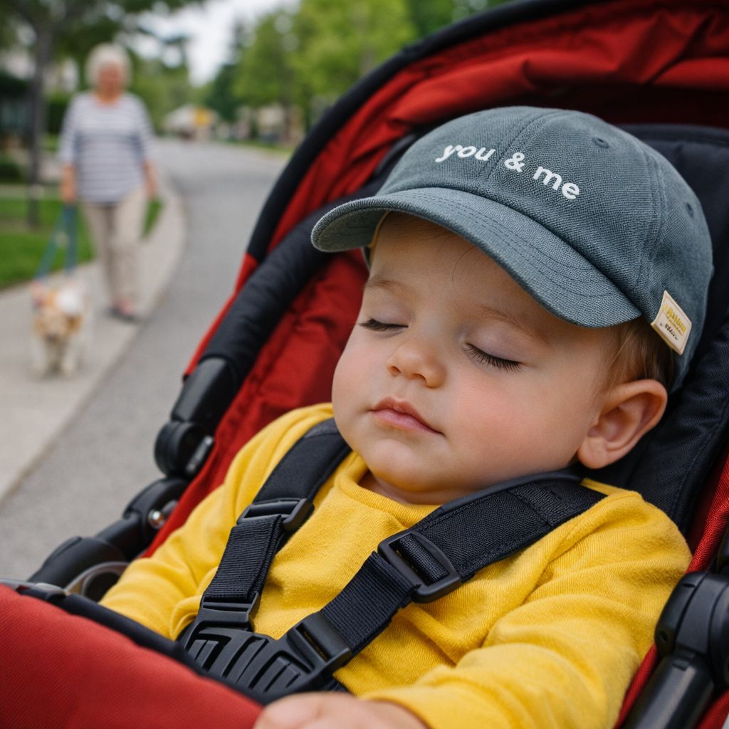 casquette pour bebe Aro vert minéral dodo poussette