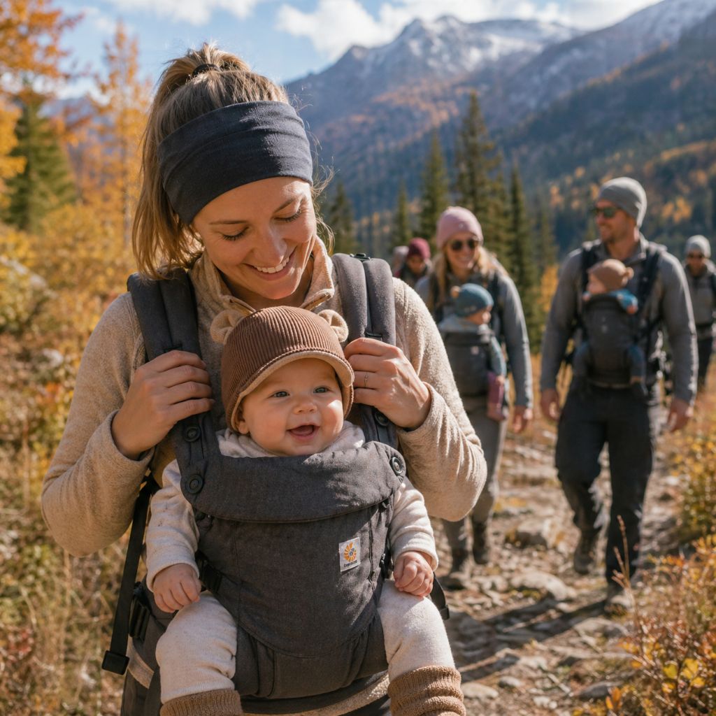 casquette pour bebe Novy marron trekking automne