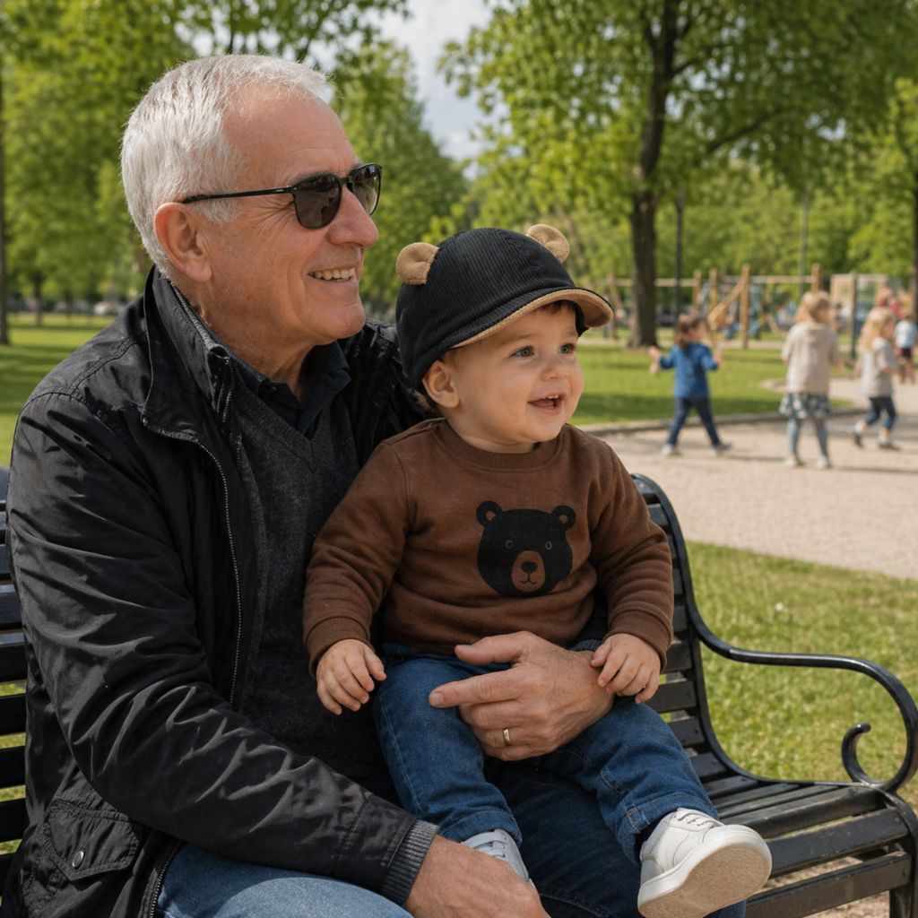casquette pour bebe Novy noire parc printemps