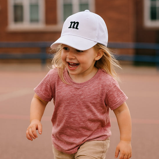 casquette bebe ajustable blanche