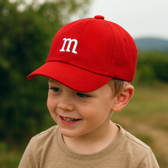 Casquette bebe rouge M brodé à l'avant