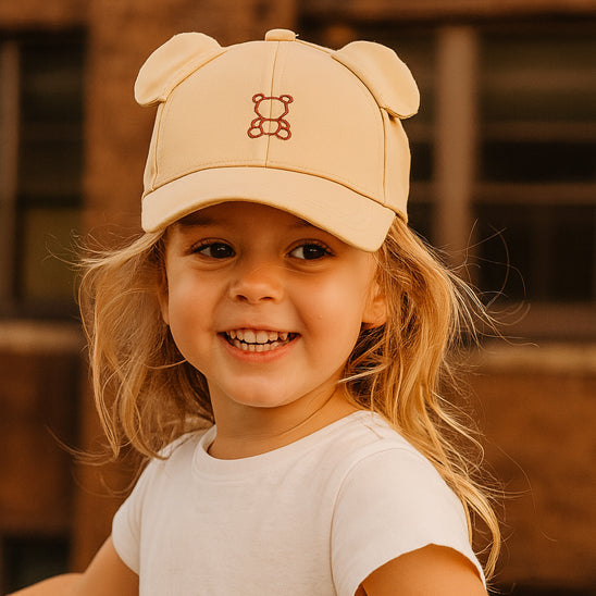 casquette pour bebe mignonne ourson brodé et petites oreilles