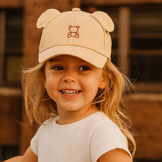 casquette pour bebe mignonne ourson brodé et petites oreilles