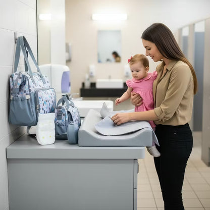 Un matelas à langer inclus avec notre sac de naissance bébé au pluriel