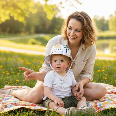 chapeau bebe mignon et reste en place