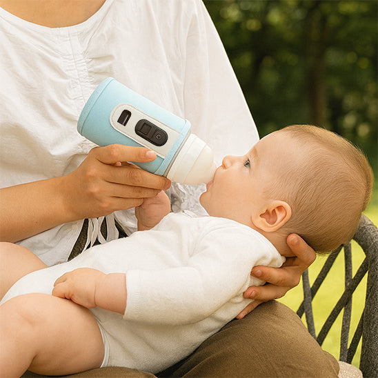 Le chauffe biberon nomade est l'accessoire parfait pour les promenades même à l'heure des repas de bébé.