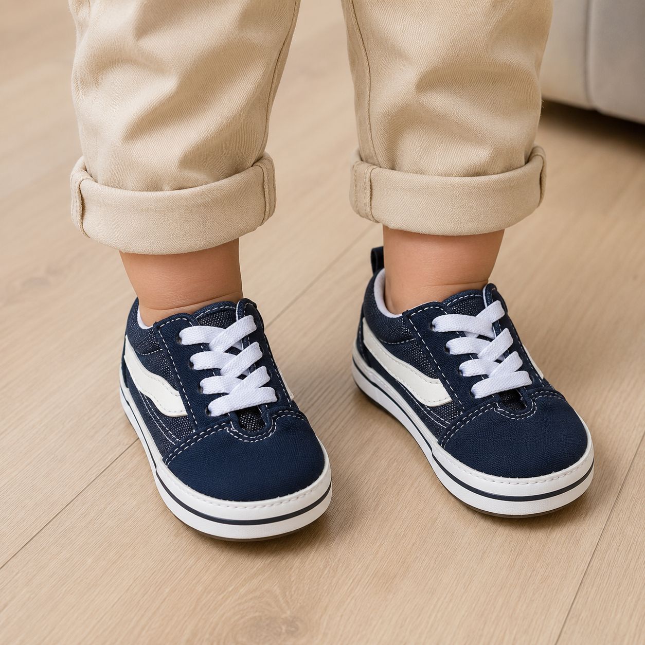 chaussure bébé garçon BébiPas marine semelle souple
