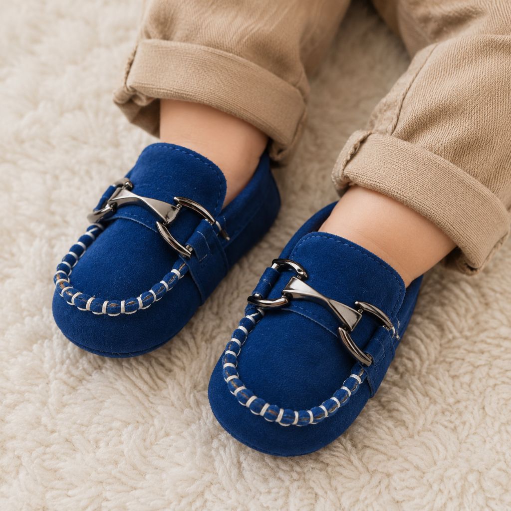 chaussure bébé garçon Paséo bleue confort absolu