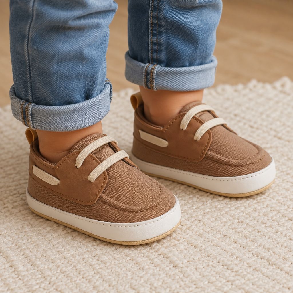 chaussure bebe Bibou marron enfilage facile