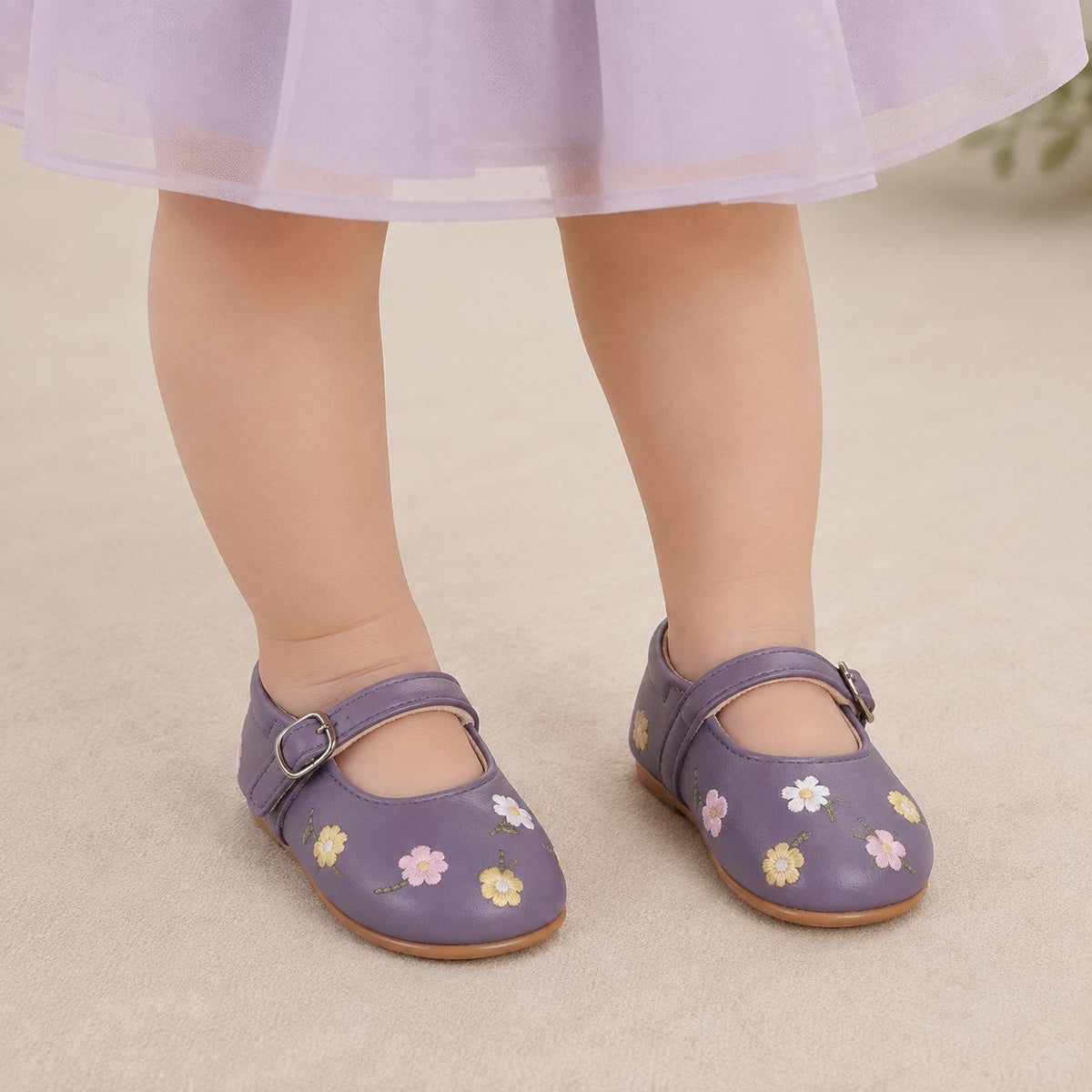 chaussure bebe fille Tipi violet semelle souple