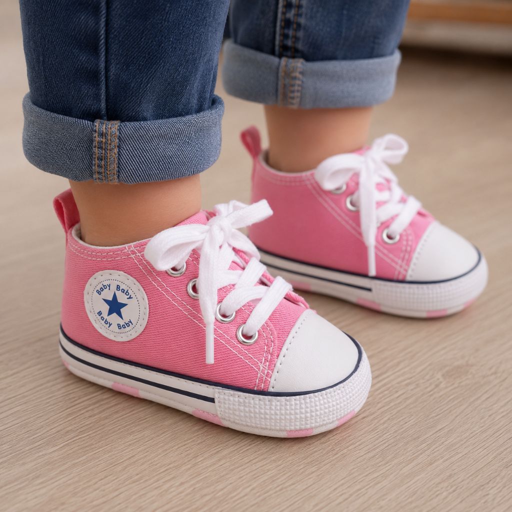 chaussure pour bébé Célio rose légère