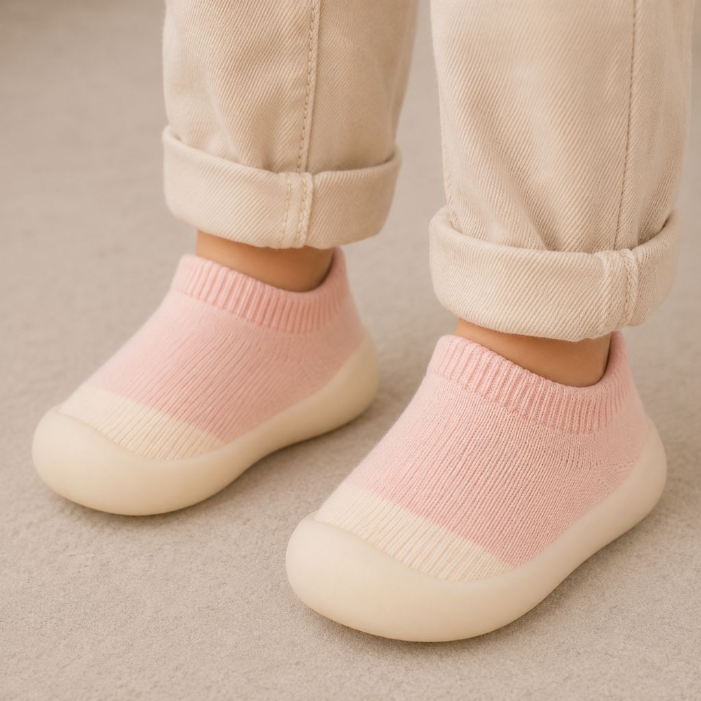 chaussures bebe Doudi roses douces